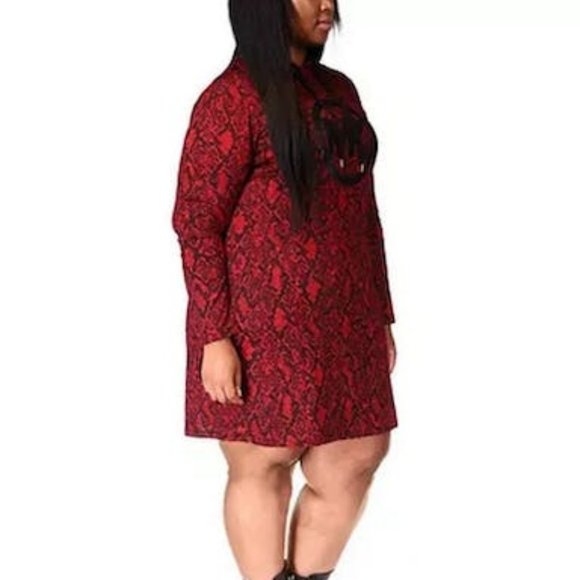 Michael Michael Kors Plus Size Printed Hoodie Dress - Picture 2 of 4